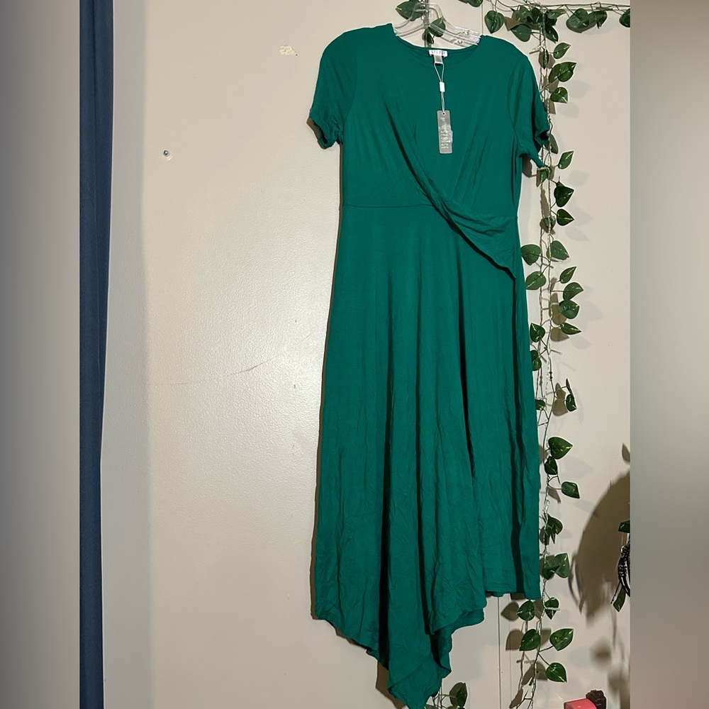 Spense Teal Midi Dress
